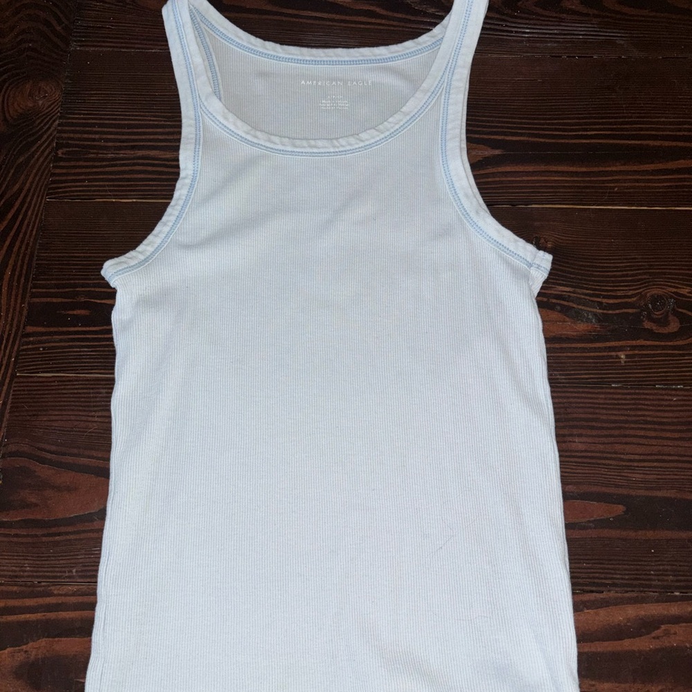 America Eagle Light blue Tank Top
